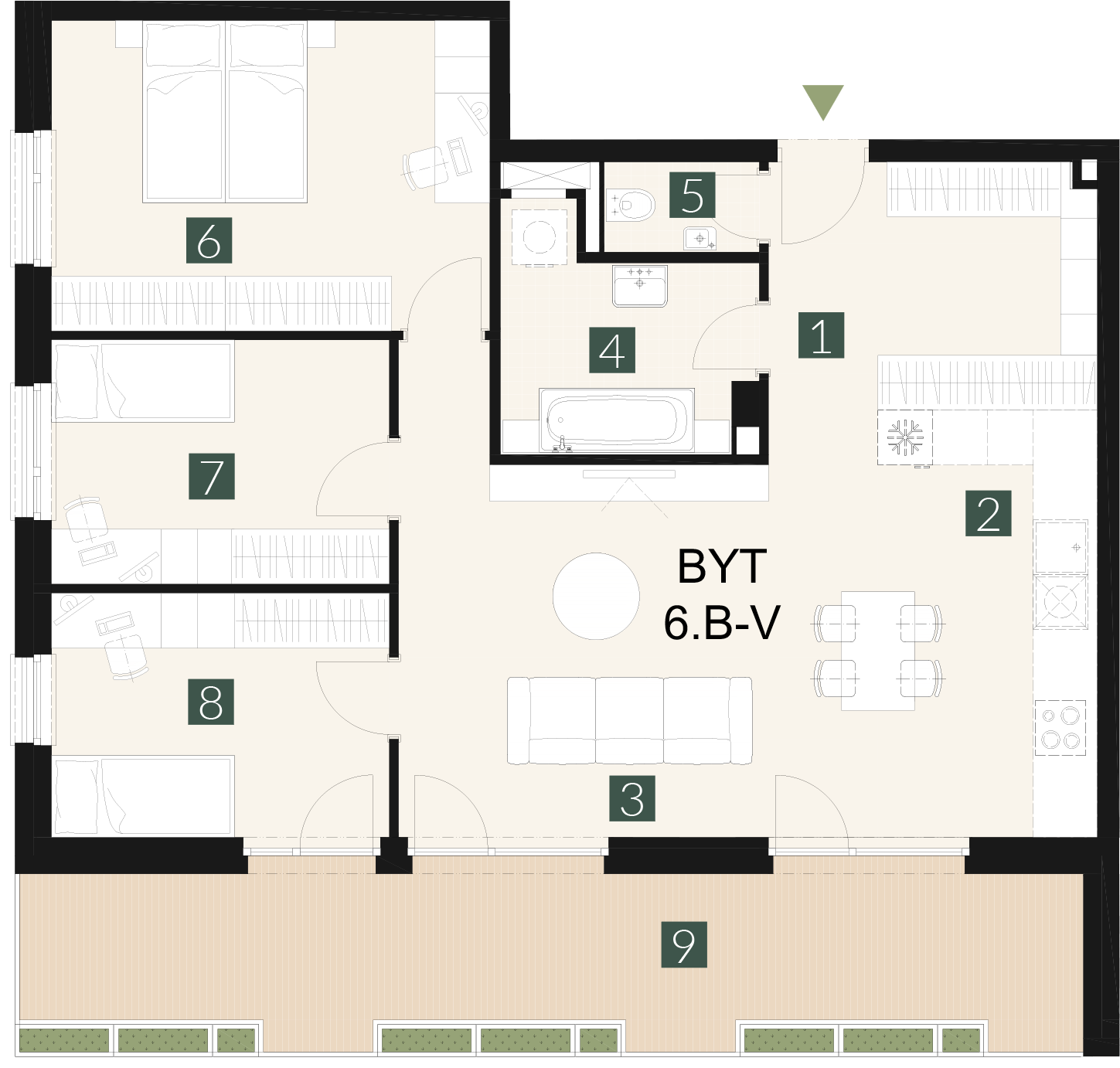 6.B-V 4 izbový byt