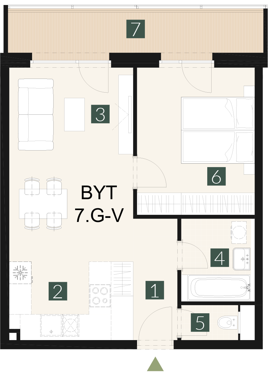 7.G-V 2 izbový byt